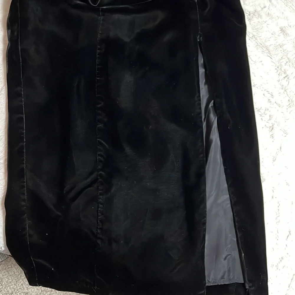 Vintage black velvet gown from 90s, size 11/12 - Picture 12 of 12